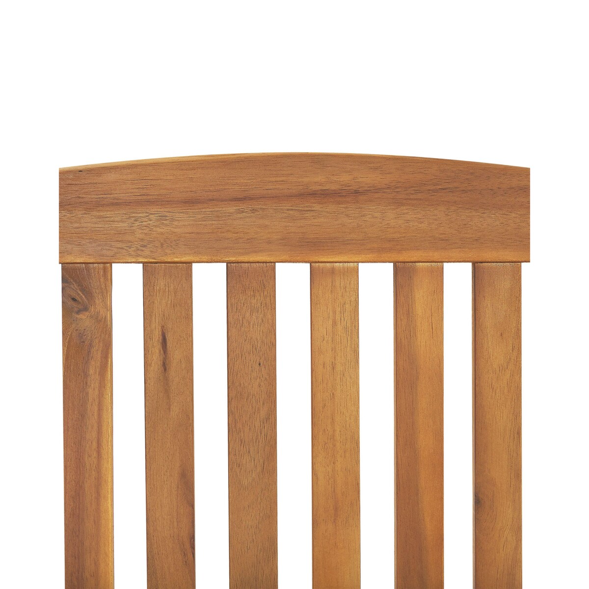 Zestaw 2 krzeseł ogrodowych składany drewno akacjowe jasne JAVA