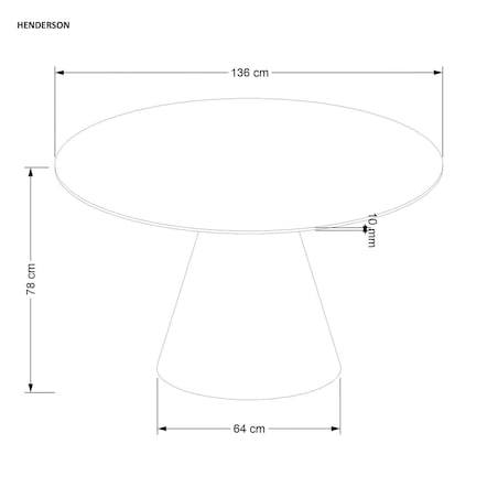 STÓŁ OKRĄGŁY Obituar 136 cm ORZECHOWY 4-5 osobowy