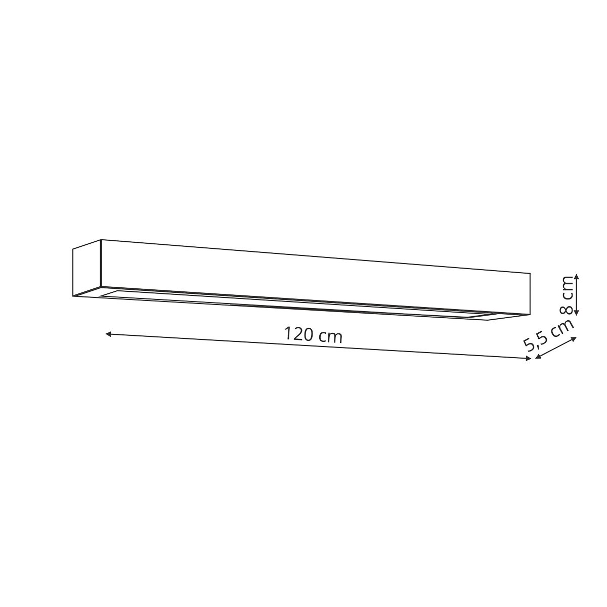 Kinkiet ścienny nad lustro Ibros GS-LWA-18W WH CCT Light Prestige LED 18W 3000K IP44 biały