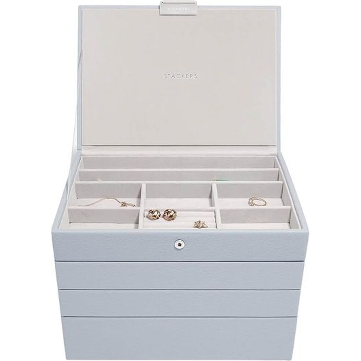 Szkatułka na biżuterię Stackers poczwórna classic lawendowa