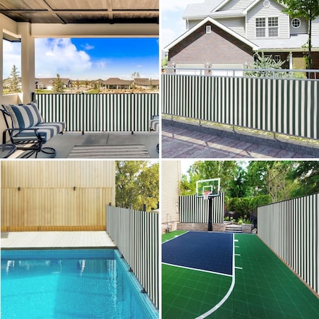 vidaXL Siatka cieniująca, zielono-biała, 2x25 m, HDPE, 150 g/m²