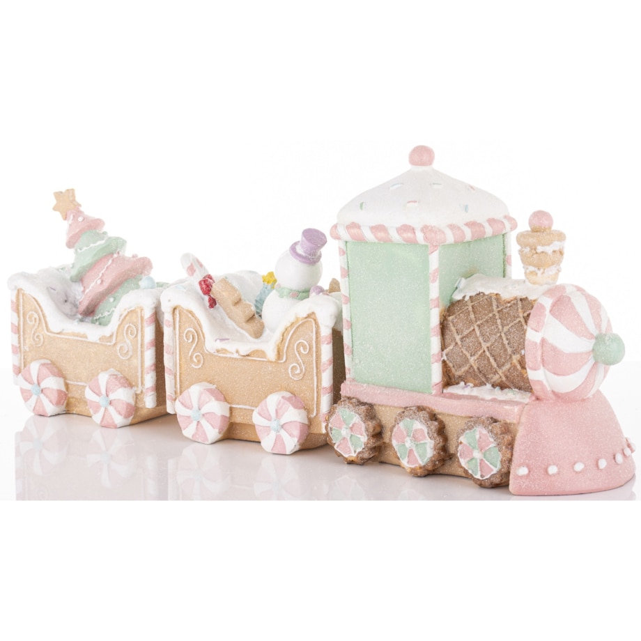 Dekoracja - pociąg ciasteczkowy 19x45x10,5 cm