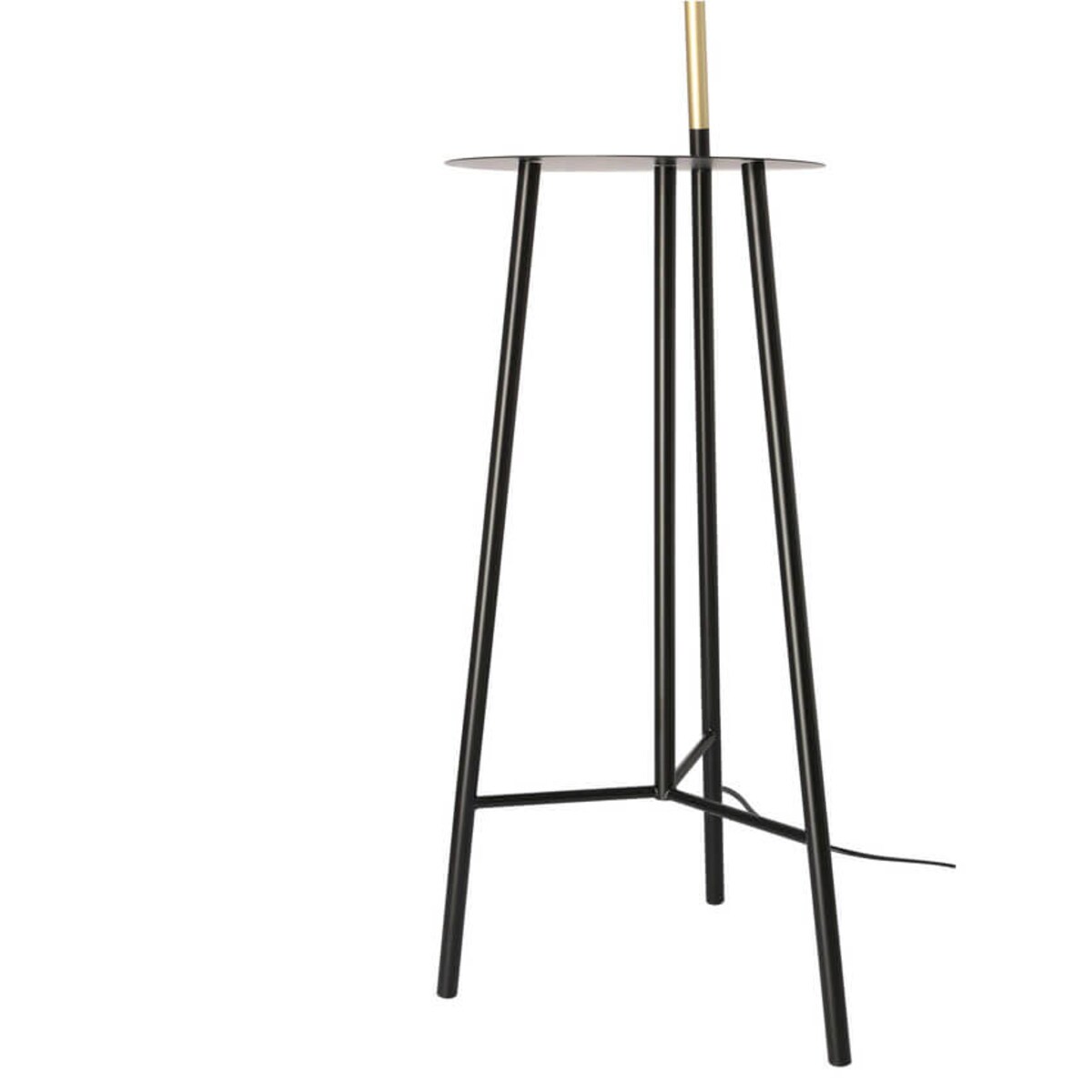 Nowoczesna lampa podłogowa Perret regulowana czarna złota