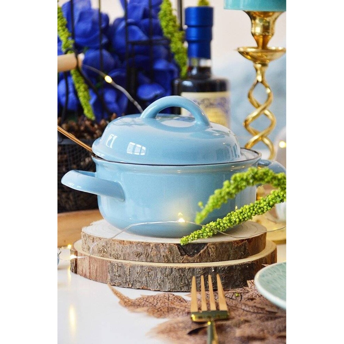 Drewniane podkładki pod talerze NATURAL, zestaw 4 sztuk