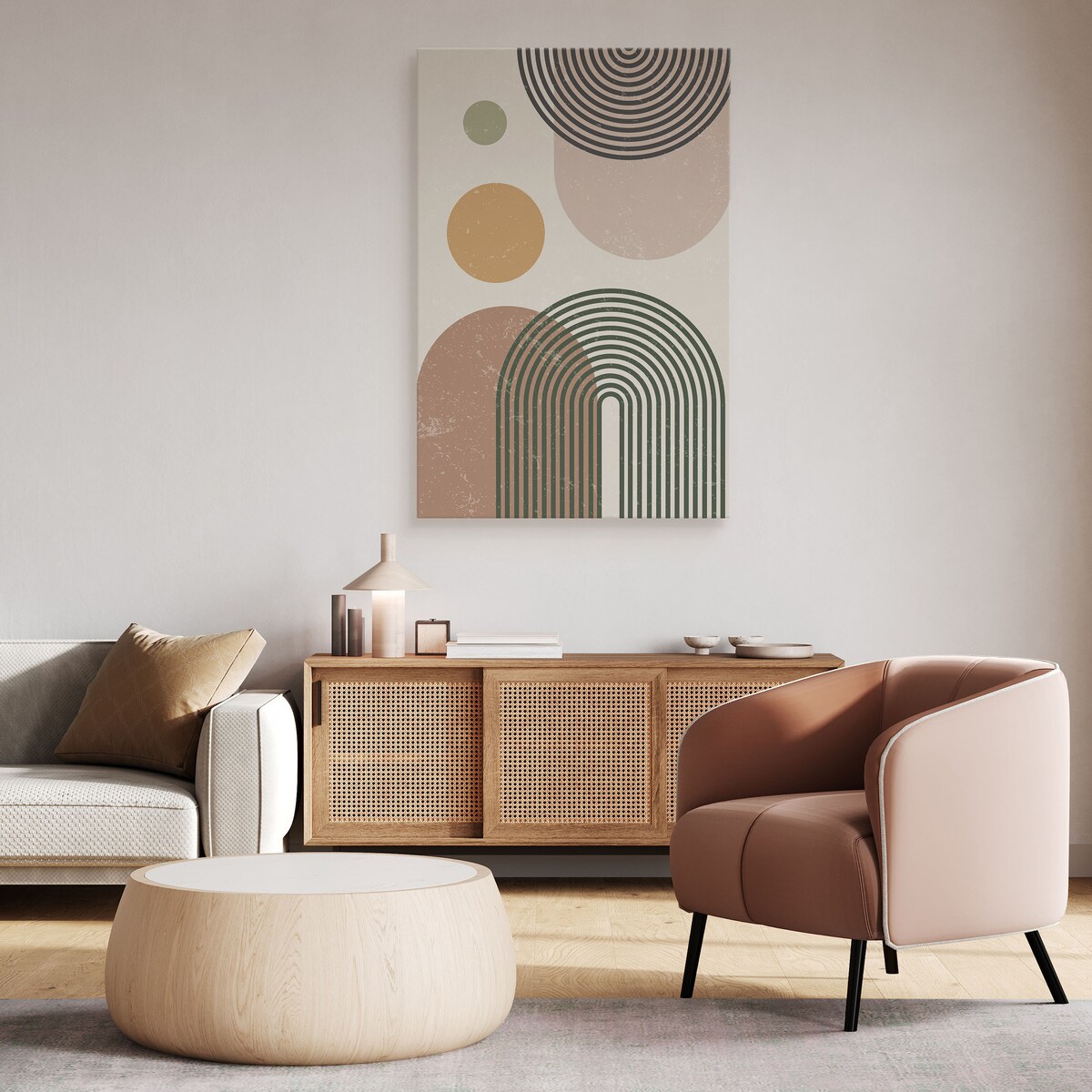 Obraz Kształty Geometryczne Aztecki Styl 80x120cm