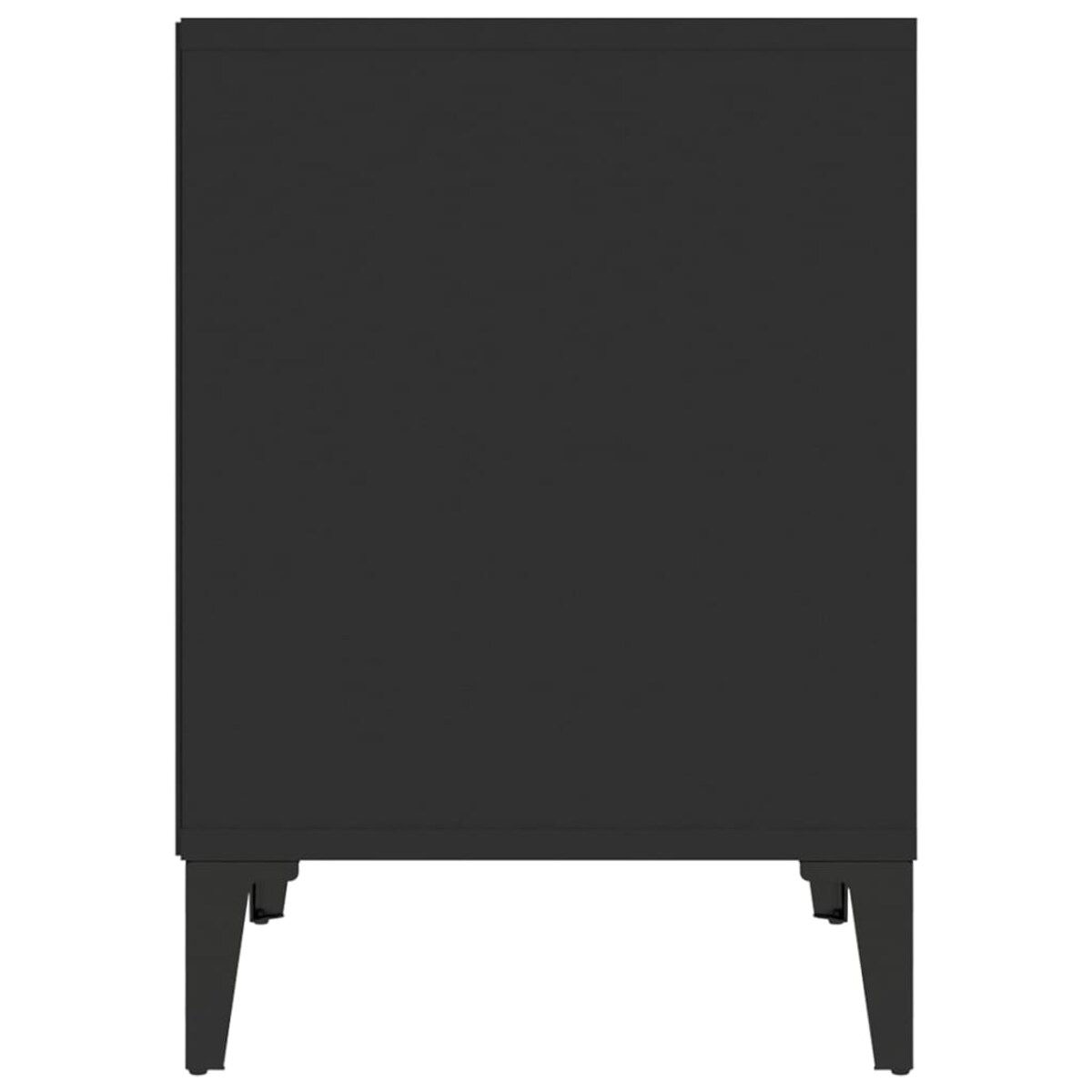 vidaXL Szafki nocne, 2 szt., czarne, 40 x 35 x 50 cm