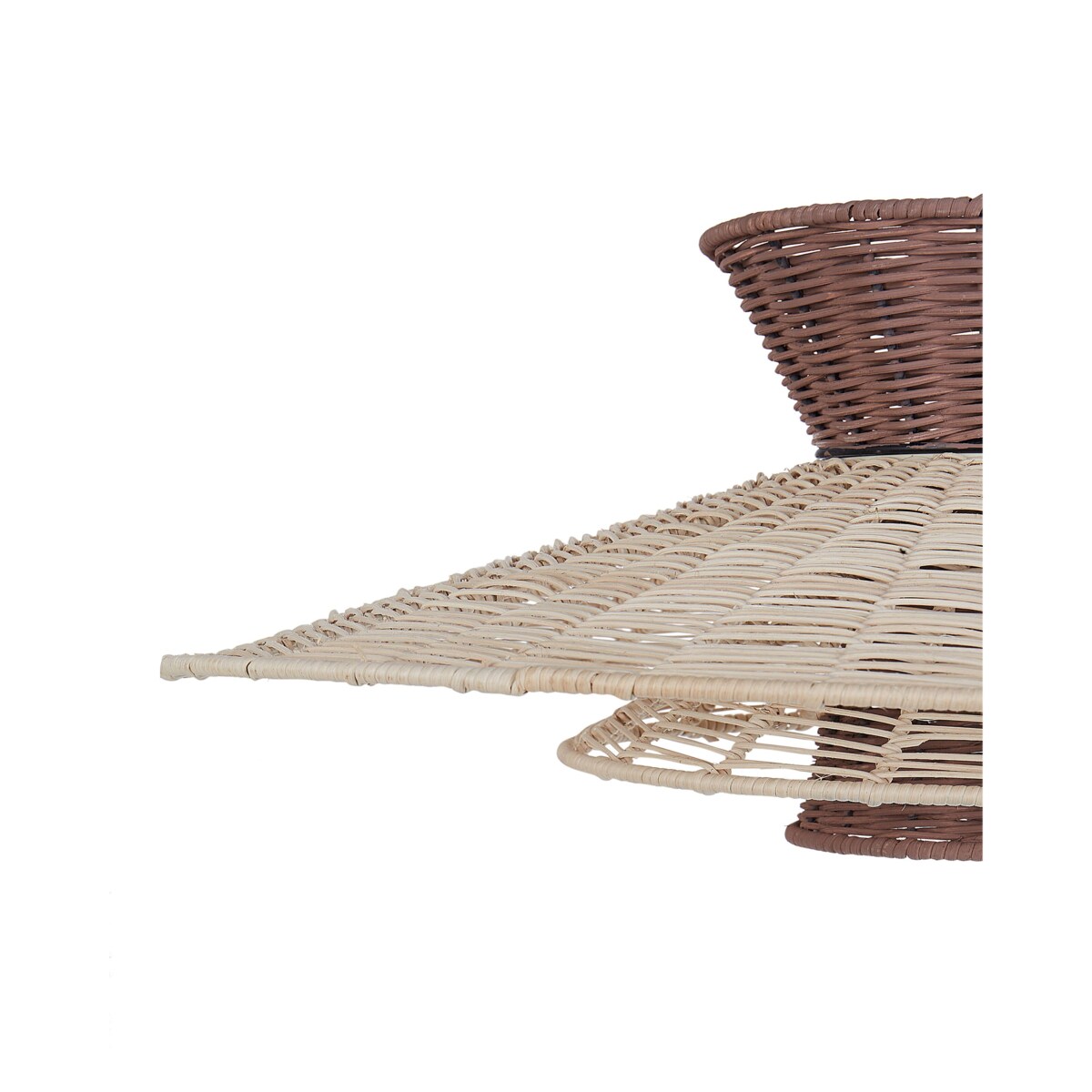 Lampa wisząca brązowo-beżowa KABOMPO