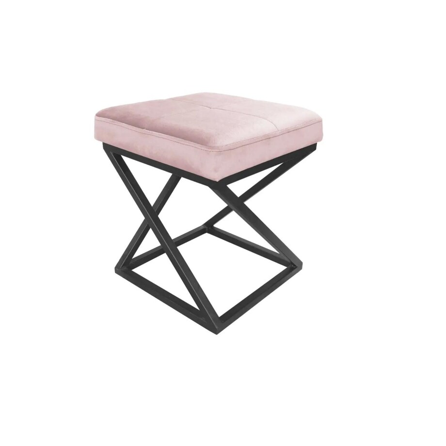 Pufa ZAZU 2 MG VELVET jasnoróżowa