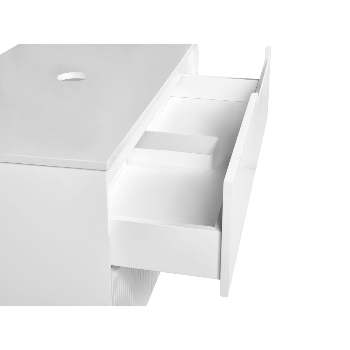 Szafka łazienkowa wisząca 80 x 52 cm biała QUINTELA