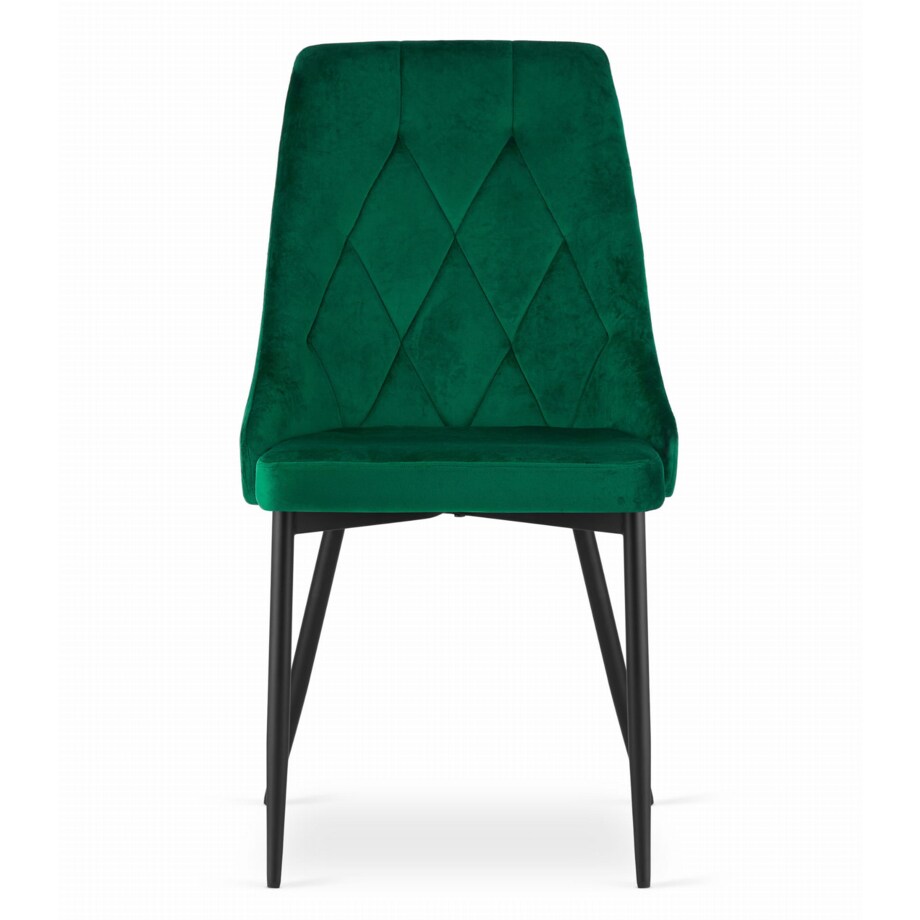 Krzesło Do Jadalni Kuchni Salonu Imola - Ciemna Zieleń Aksamit