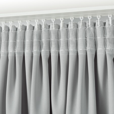 Zasłona na taśmie marszczącej srebrna aksamitna 140 x 280 cm 1 szt. 140x280 srebrny