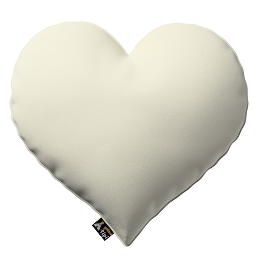 Poduszka Heart of Love, śmietankowa biel, 45x15x45cm, Posh Velvet