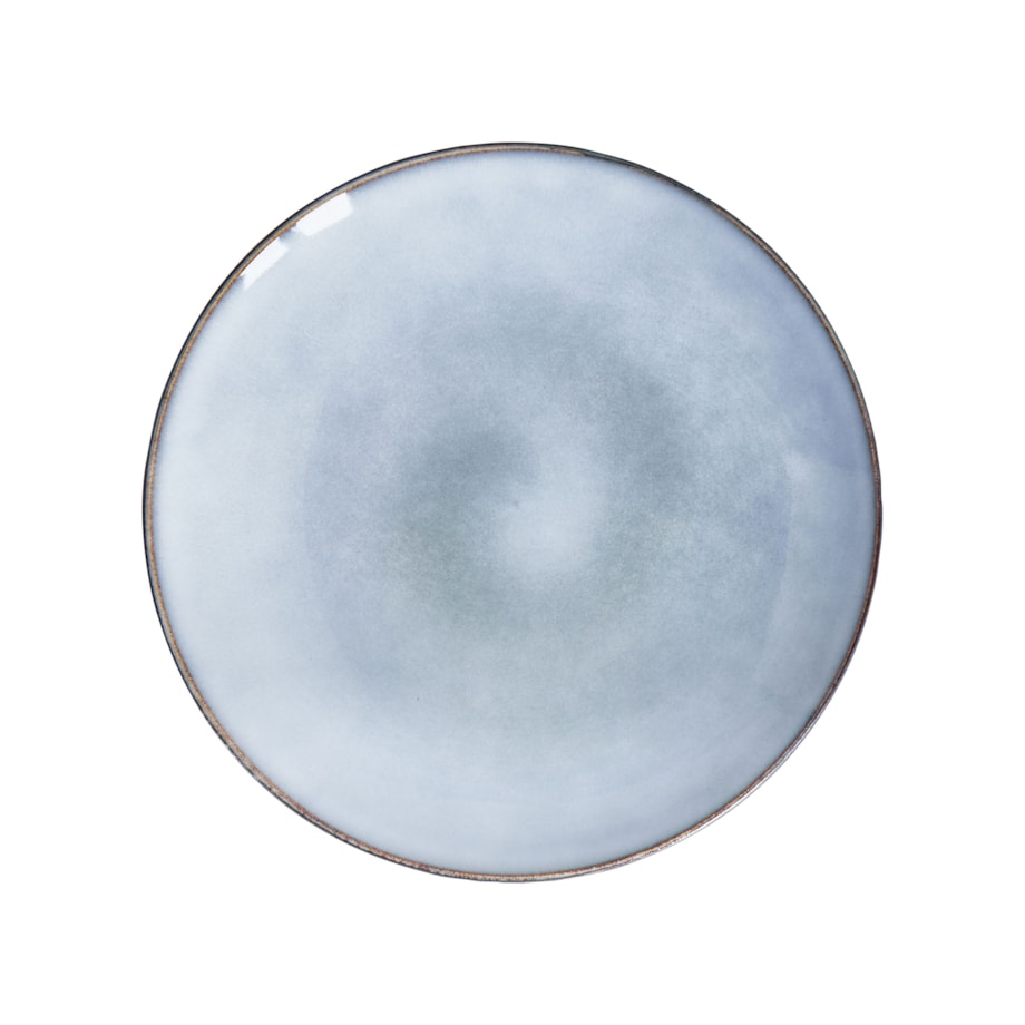 Zestaw 8 dużych talerzy JUNIPER Kamionka Błękitny