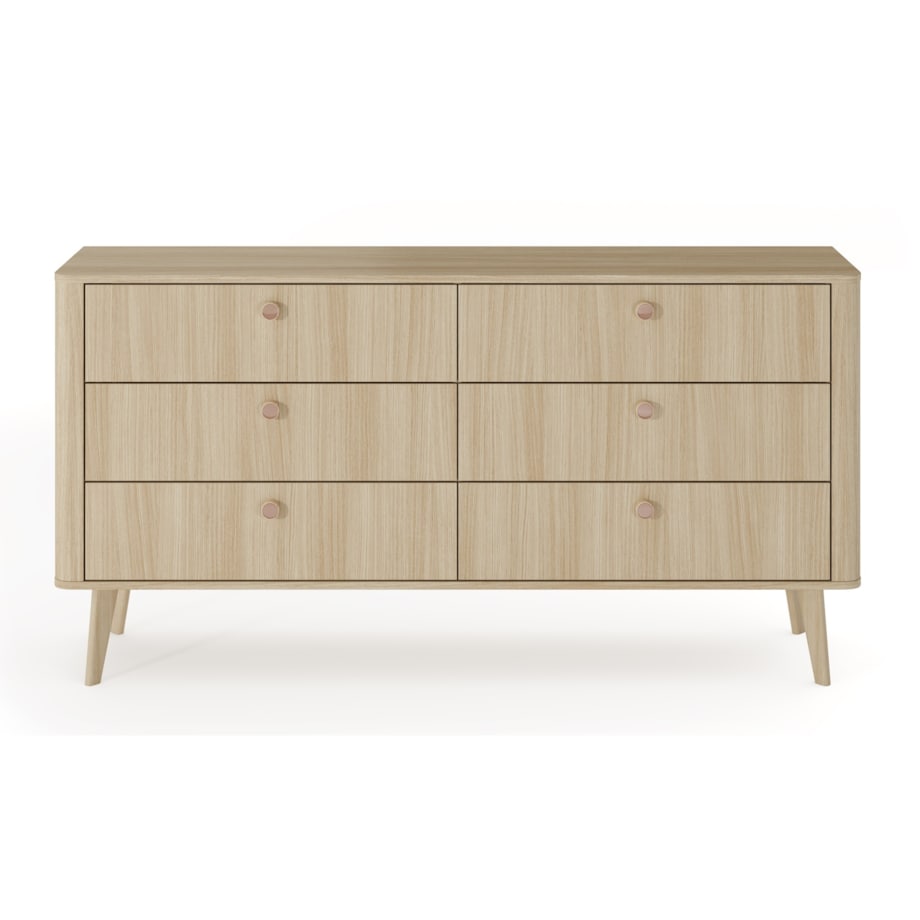 Komoda 163 6S KIKI na drewnianych nóżkach