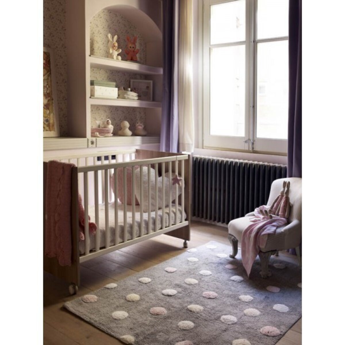 Dywan Bawełniane Topos Tricolor Grey Pink 120x160 cm Lorena Canals