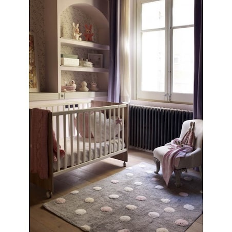 Dywan Bawełniane Topos Tricolor Grey Pink 120x160 cm Lorena Canals