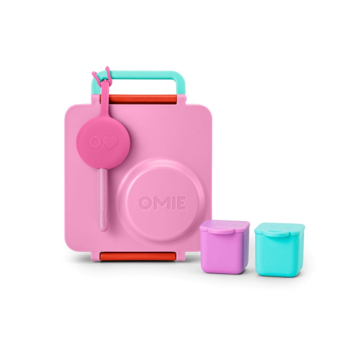 OMIE OMIEDIP 2 szczelne pojemniczki, Pink / Teal