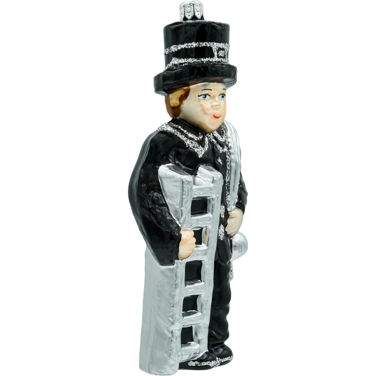 Bombka choinkowa: Kominiarz z drabiną