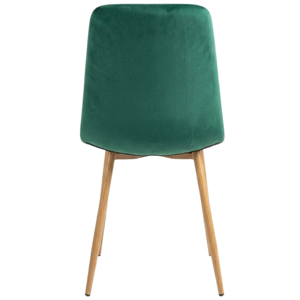 Krzesło tapicerowane welurowe zielone pikowane nowoczesne