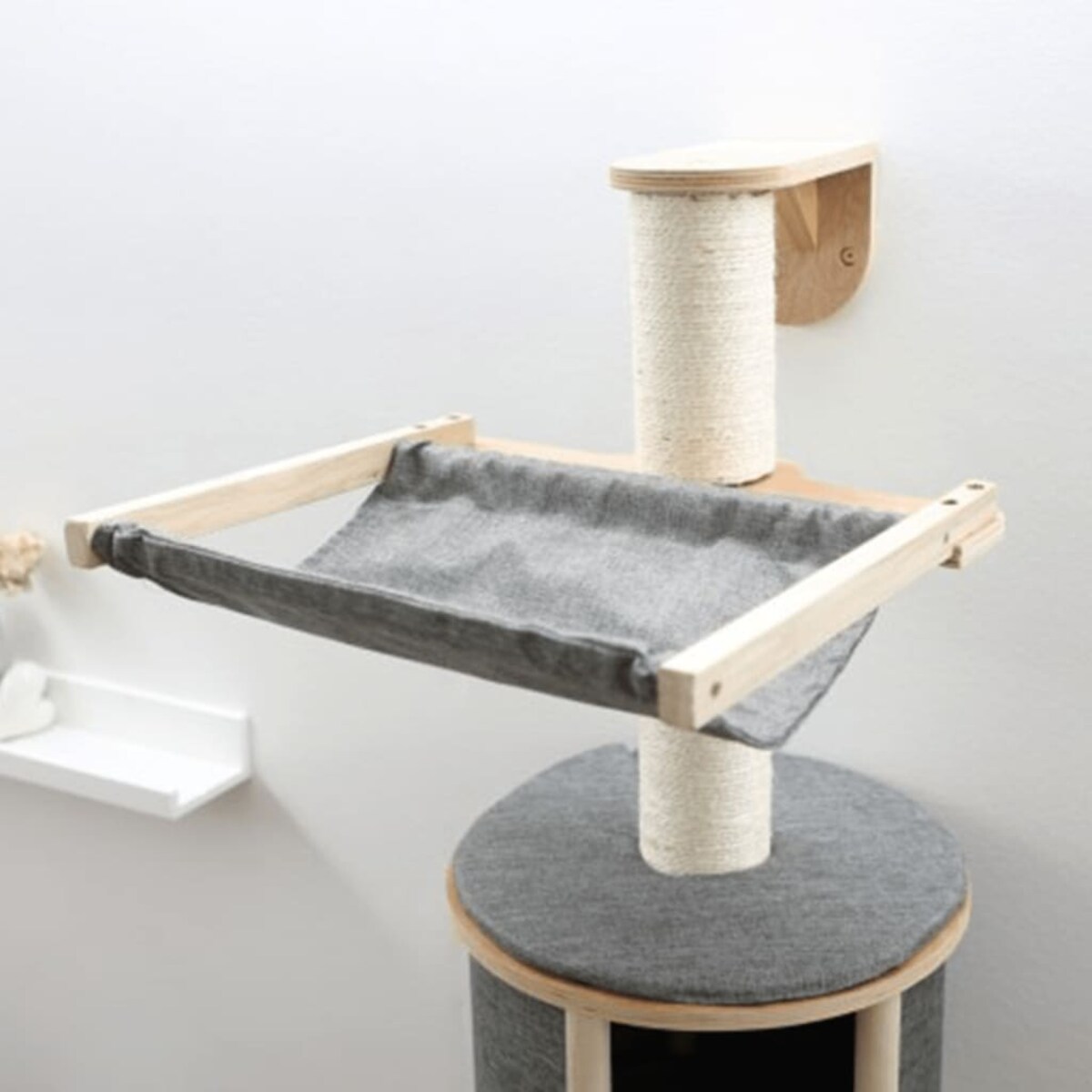 Kerbl Drapak dla kota naścienny Dolmit Tofana, szary, 168 cm, 81540