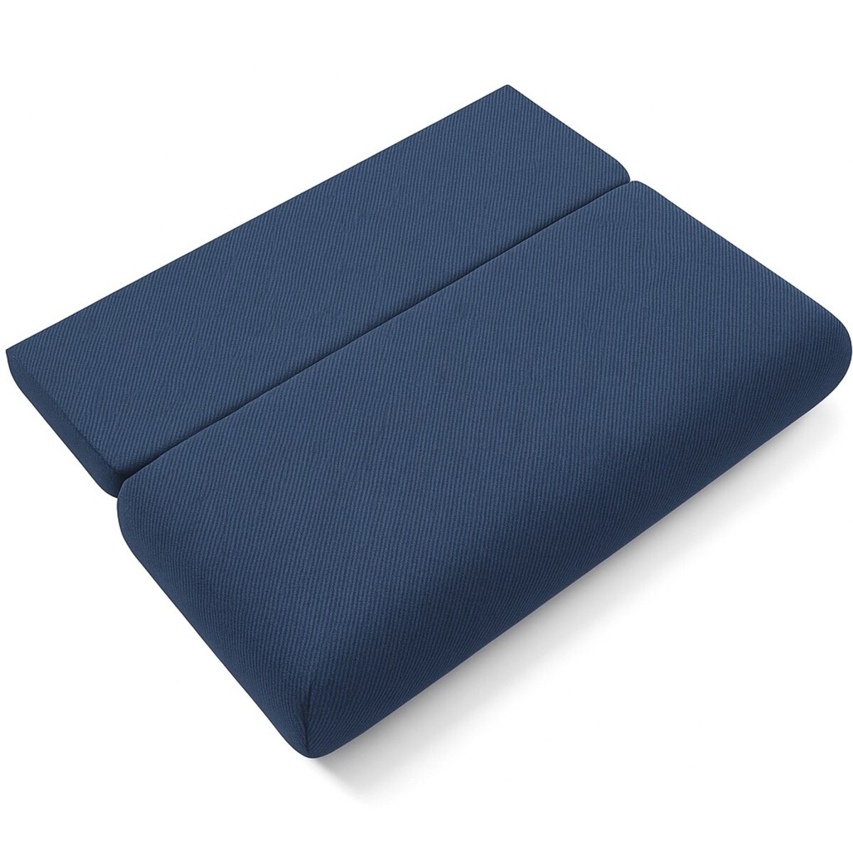 Kanapa rozkładana OTO z siedziskiem ze sprężyną bonnel, granatowa