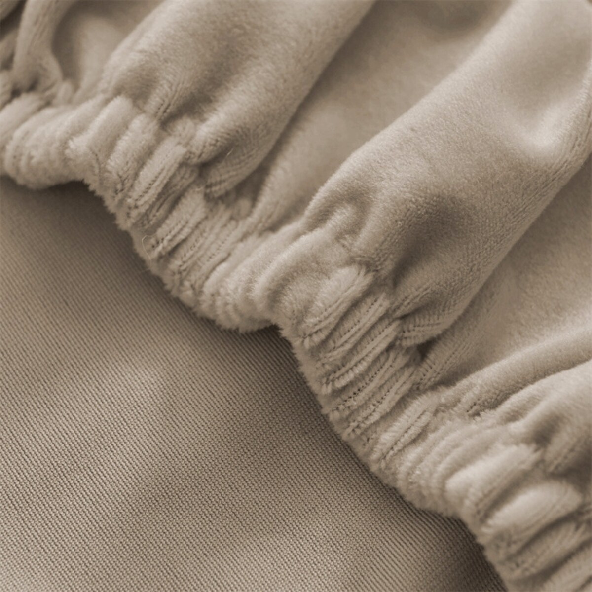 POKROWIEC NA KRZESŁO XXL BEŻ CAPPUCCINO WELUR ELASTYCZNY [21RD]