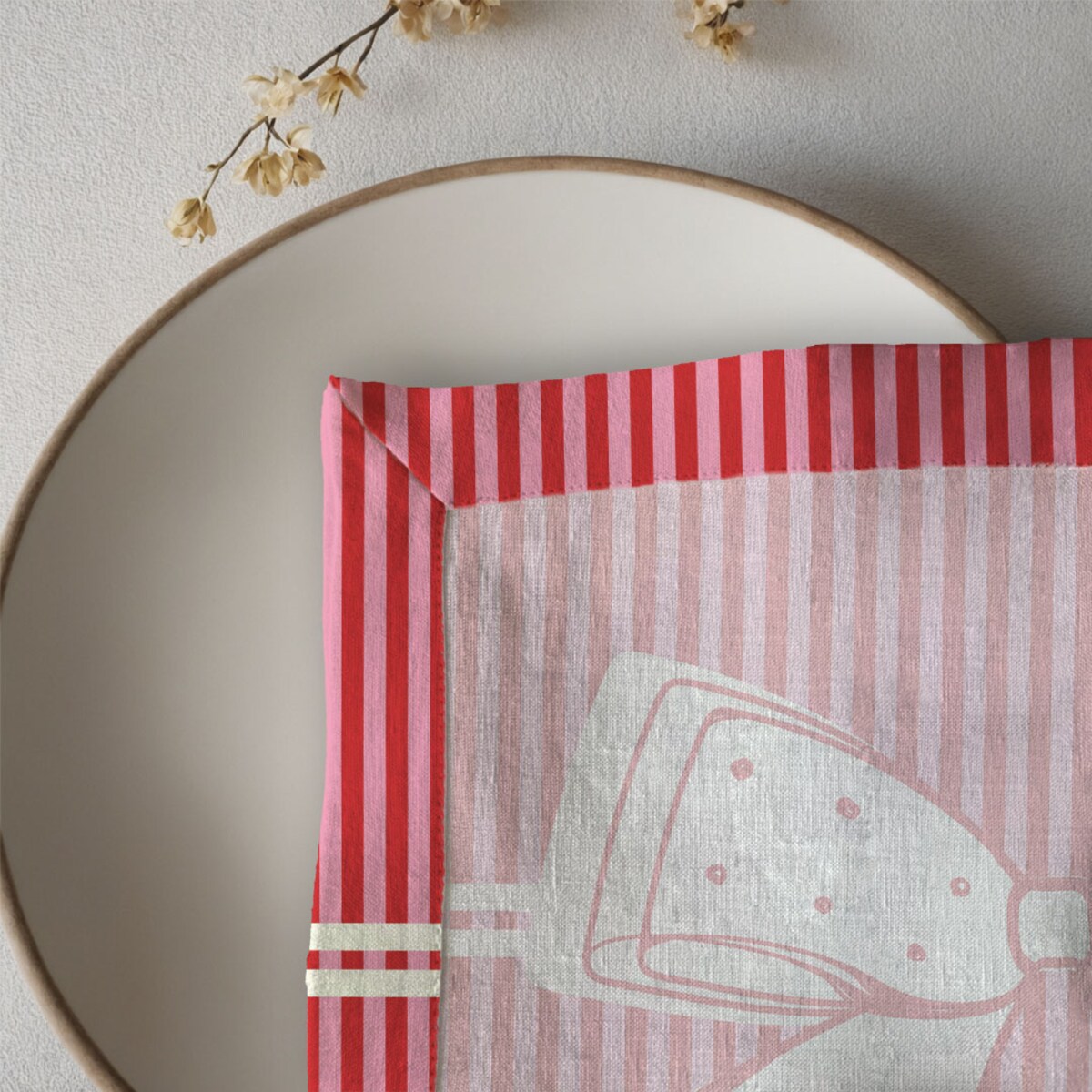 Serwetki świąteczne - Kokarda (2 szt.)