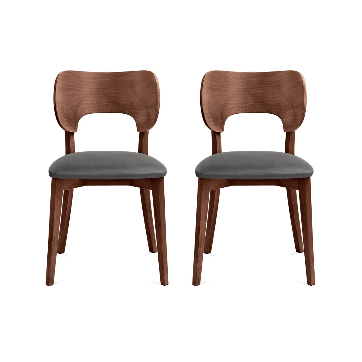 KONSIMO LYCO loftowe krzesła 2 sztuki szare