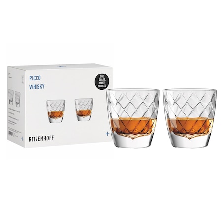 Ritzenhoff Picco Cappuccino Zestaw 2 Kryształowych szklanek do Cappuccino Whisky