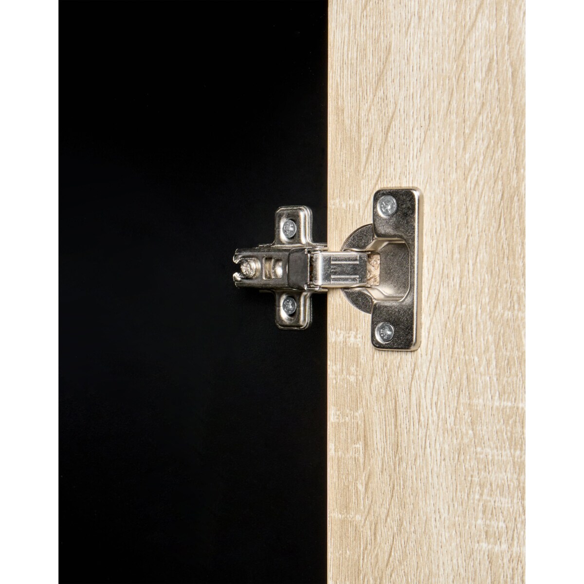 Regał 2-drzwiowy ZEHNA Brązowy/ czarny