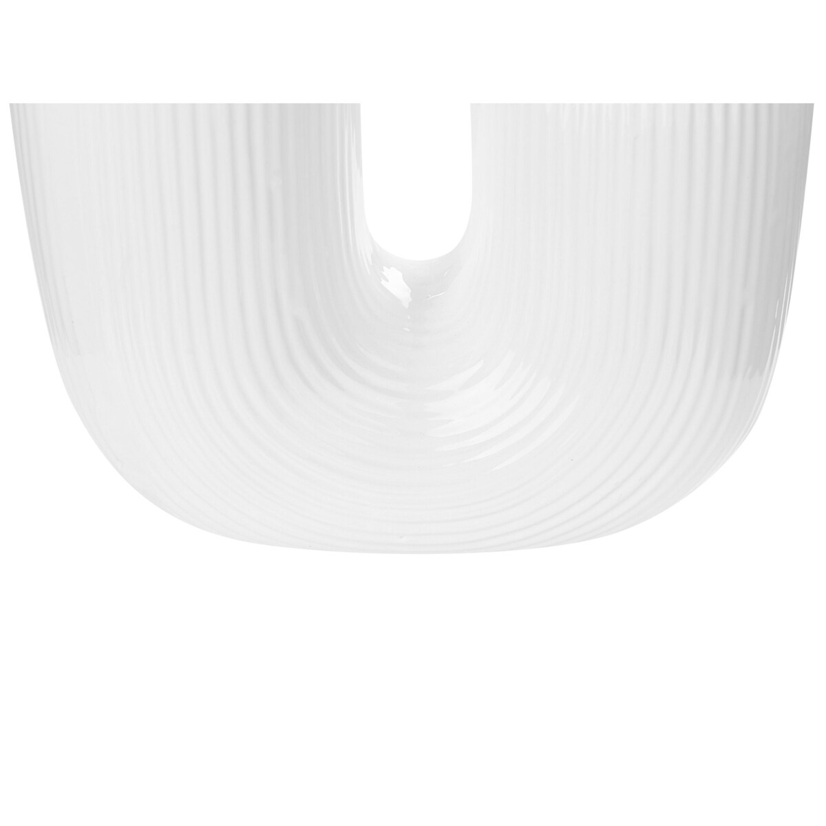 Wazon na kwiaty ceramiczny 23 cm biały MITILINI