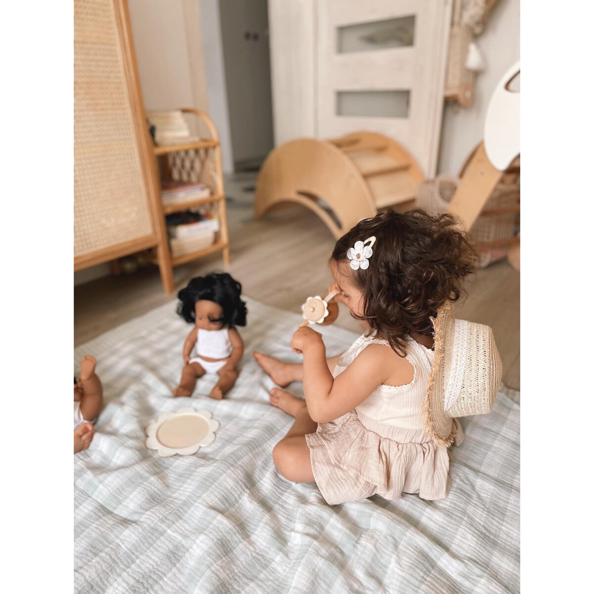 Mint – muślinowy koc piknikowy XXL – mata piknikowa 180×150 cm