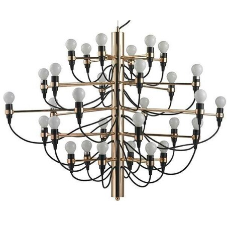 Pałacowy żyrandol Gino MSE010100305 do salonu czarny złoty