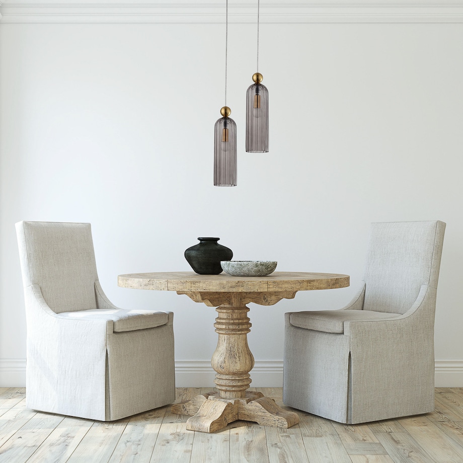 Wisząca lampa Piega LP-939/1P smoked podłużny dymiony zwis nad wyspę kuchenną