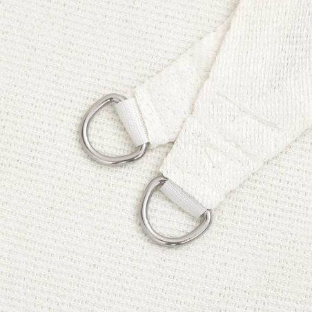 vidaXL Żagiel przeciwsłoneczny, 160 g/m², biały, 3x3x3 m, HDPE