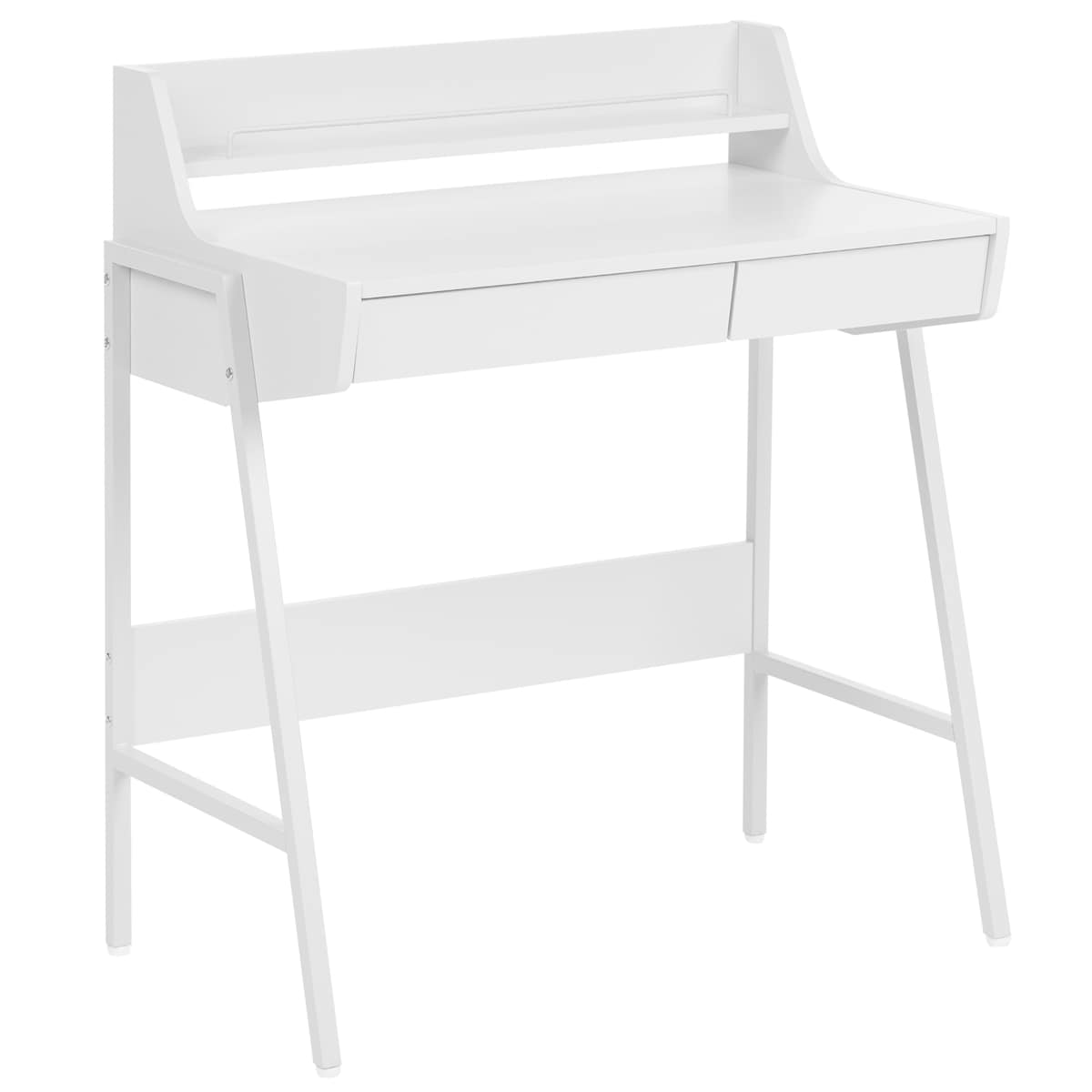Biurko z nadstawką BROXTON 77 cm 46 cm Biały