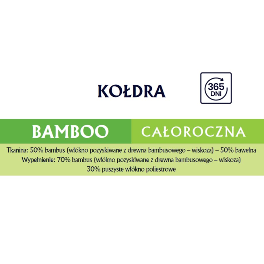 Kołdra całoroczna 160x200 BAMBOO Senna Home