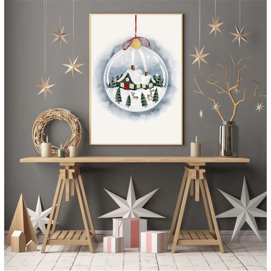 Poster Story, Plakat, Obraz - Świąteczna Bombka, wymiary 60 x 84 cm