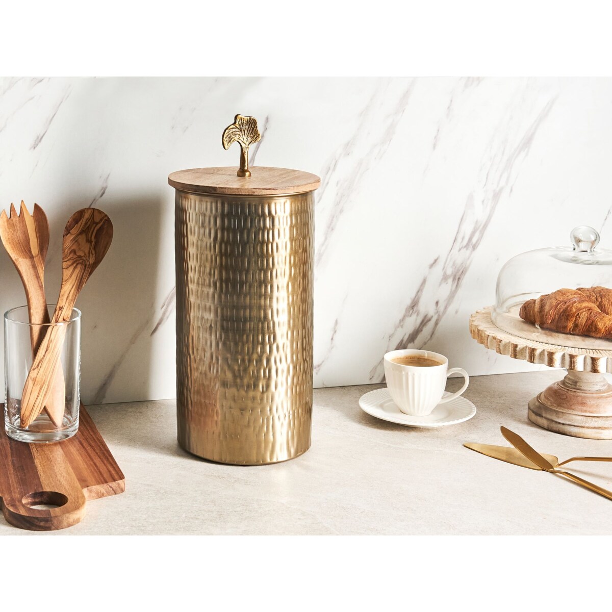 Pojemnik dekoracyjny złoty ASWAN