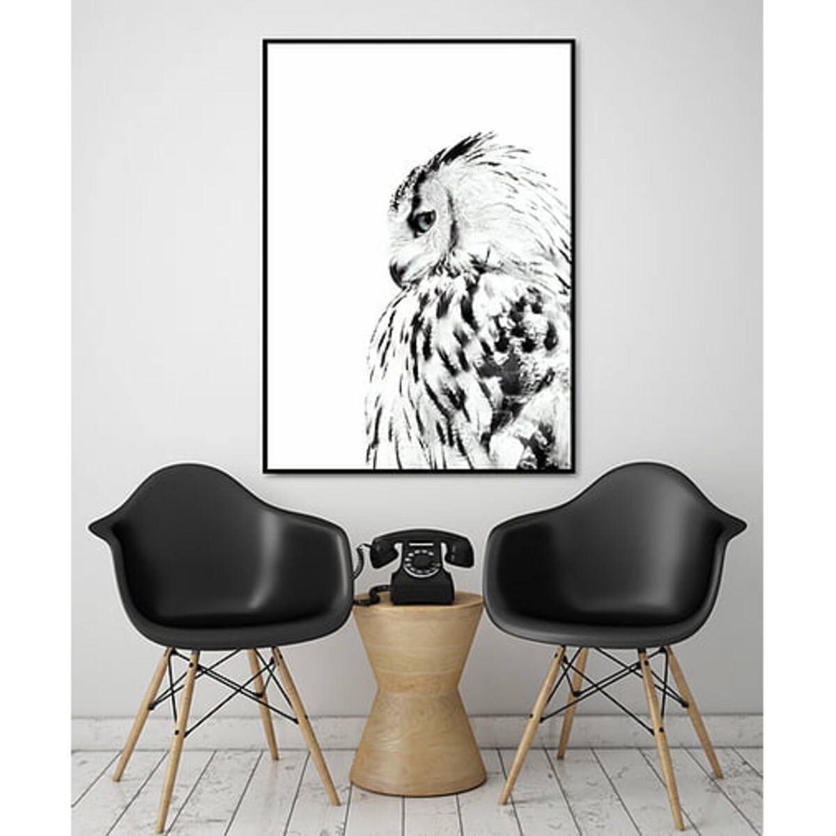 Poster Story, Plakat, Obraz - Sowa w Akwareli, wymiary 60 x 84 cm