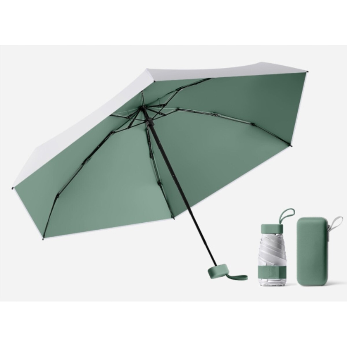 Parasol kieszonkowy kompaktowy parasolka składana mała mały mini etui LEKKA