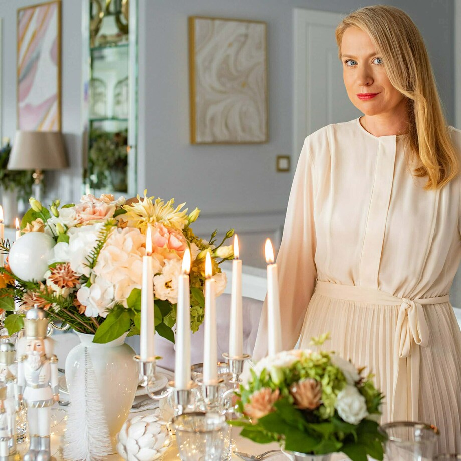 Obrus Shiny Silverline - 140 cm x 200 cm - idealny dla 4 osób