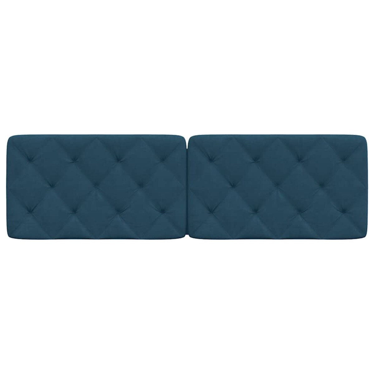 vidaXL Poduszka na wezgłowie, niebieska, 160 cm, aksamitna