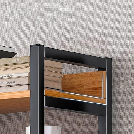 Regał na książki segregatory wysoki szafka loft metalowa industrialny 174cm