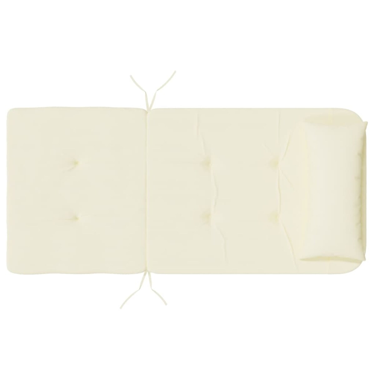 vidaXL Poduszki na krzesła Adirondack, 2 szt., kremowe, tkanina Oxford