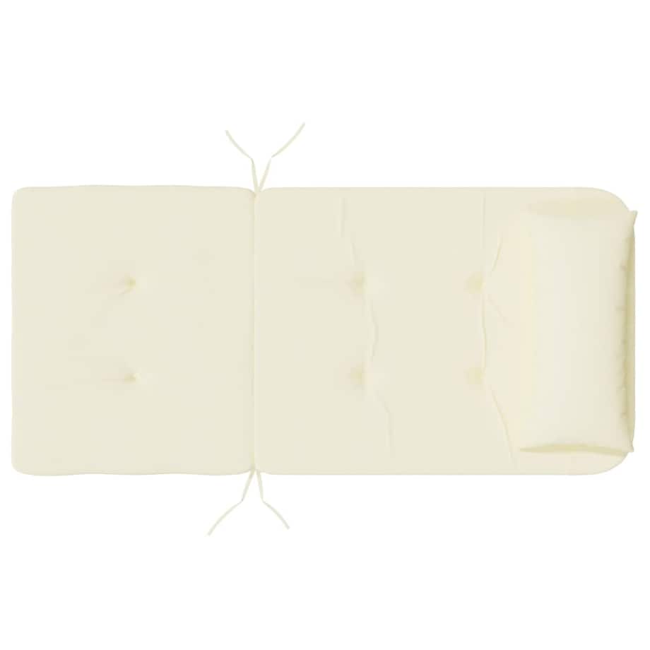 vidaXL Poduszki na krzesła Adirondack, 2 szt., kremowe, tkanina Oxford