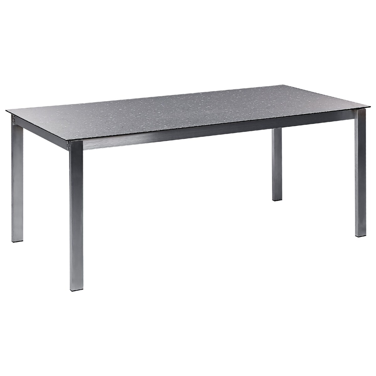 Stół ogrodowy szklany 180 x 90 cm czarny COSOLETO