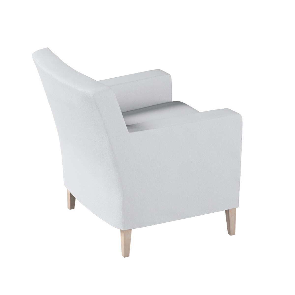 Pokrowiec na fotel Karlstad, biała bukla, 61 x 56 x 80 cm, Boucle Teddy