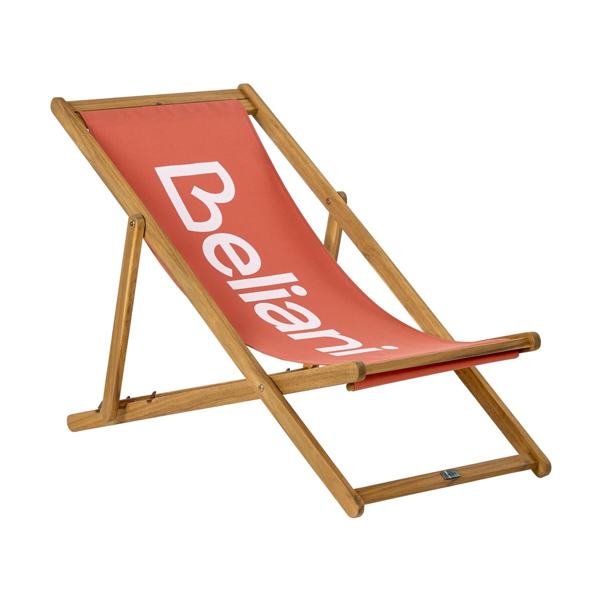 Leżak Drewno akacjowe Czerwony ANZIO