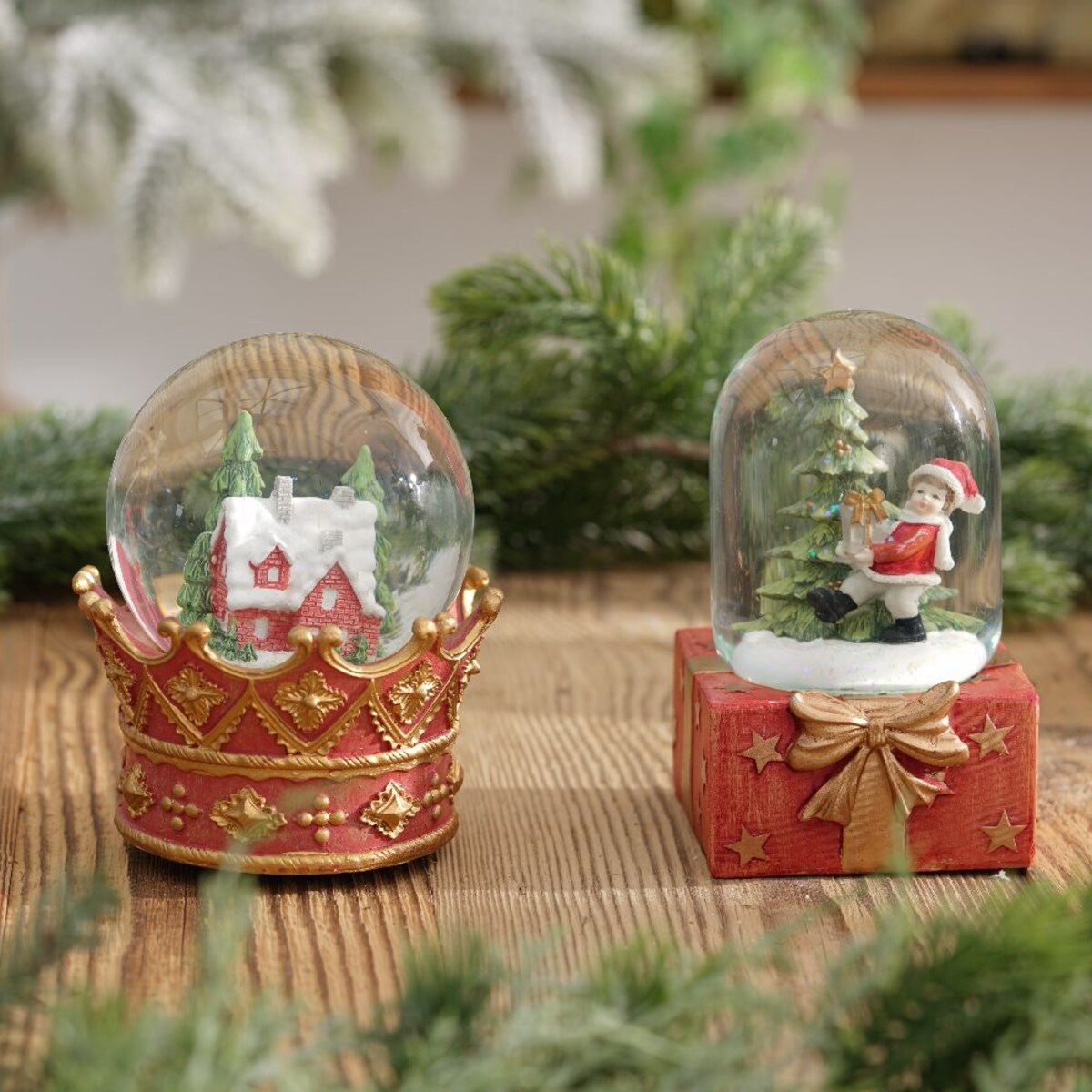 VILLA ITALIA Szklana kula świąteczna 14 cm HOLY TIME